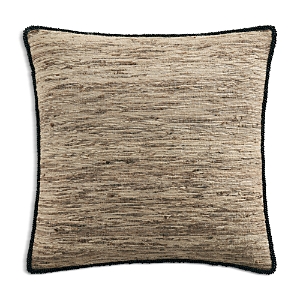 Shop Donna Karan Home Mother Of Pearl Decorative Pillow, 16 X 16 In Black