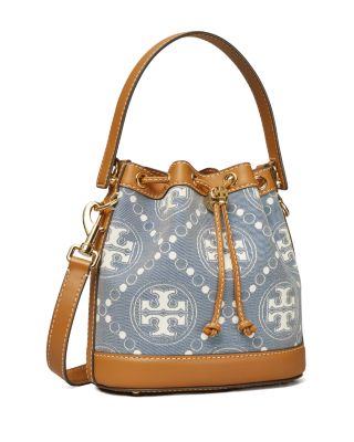 T Monogram Jacquard Bucket Bag