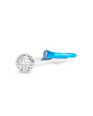 Golf Ball & Tee Sterling Silver Cufflinks