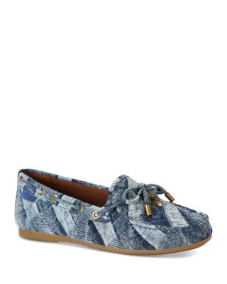 KURT GEIGER LONDON - Women's Denim Eagle Moccasin Flats