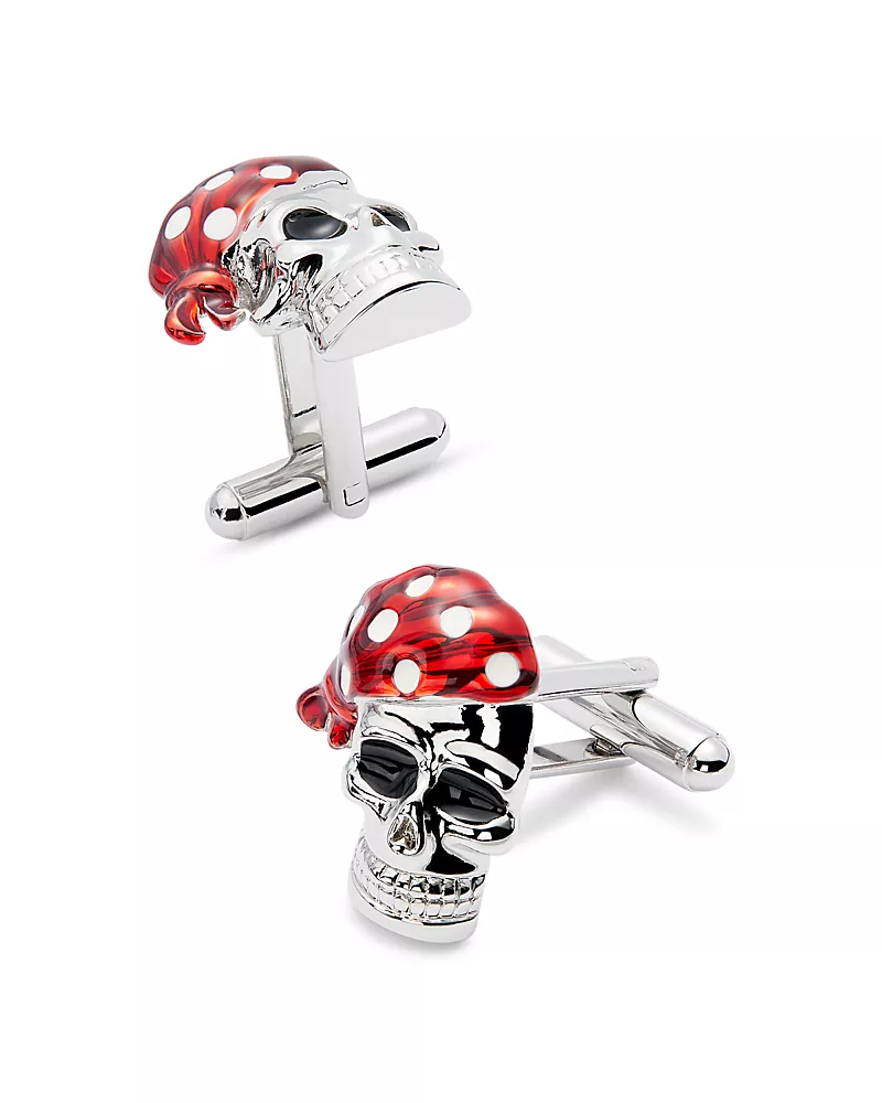 Link Up Pirate Skull Cufflinks