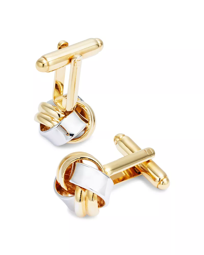 Link Up Two Tone Knot Cufflinks