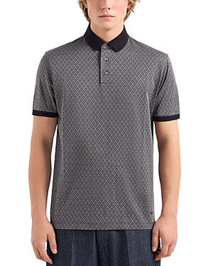 Emporio Armani Contrast Trim Short Sleeve Polo Shirt