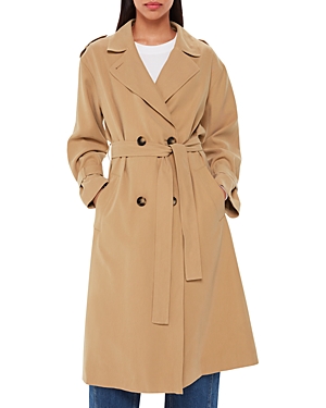Shop Whistles Riley Trench Coat In Neutral