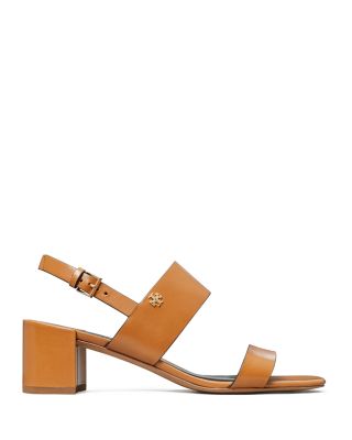 Women's Leather Block Heel Sandals