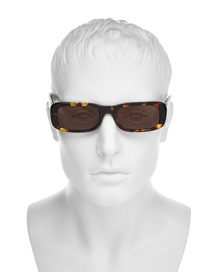 Miu Miu Rectangular Sunglasses, 53mm In Havana/brown Solid