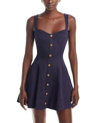 Aqua x Liat Baruch Button Front Mini Dress - Exclusive