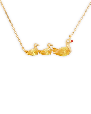 kate spade new york Love You, Mom Ducks in a Row Necklace, 16