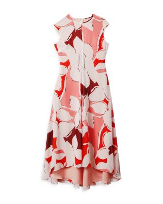 REISS Becci Floral High Low Midi Dress | Bloomingdale's Women