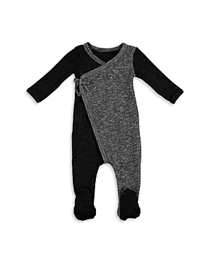 Shop Maniere Maneire Unisex Fleck Wrap Footie - Baby In Black