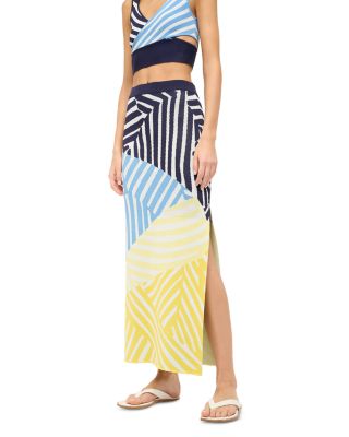 STAUD - Karina Striped Skirt
