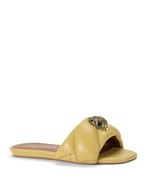 Shop Kurt Geiger Women's Kensington Puff Slide Sandals In Yellow