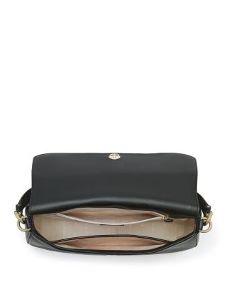 Hudson Pebbled Leather Flap Shoulder Bag