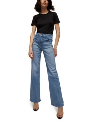 Crosbie High Rise Wide Leg Jeans in Amethyst