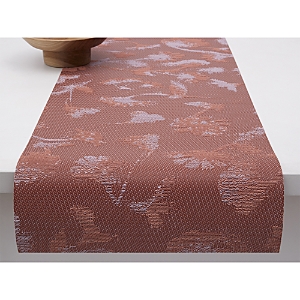 Chilewich Botanic Jacquard Table Runner, 14 X 72 In Madder