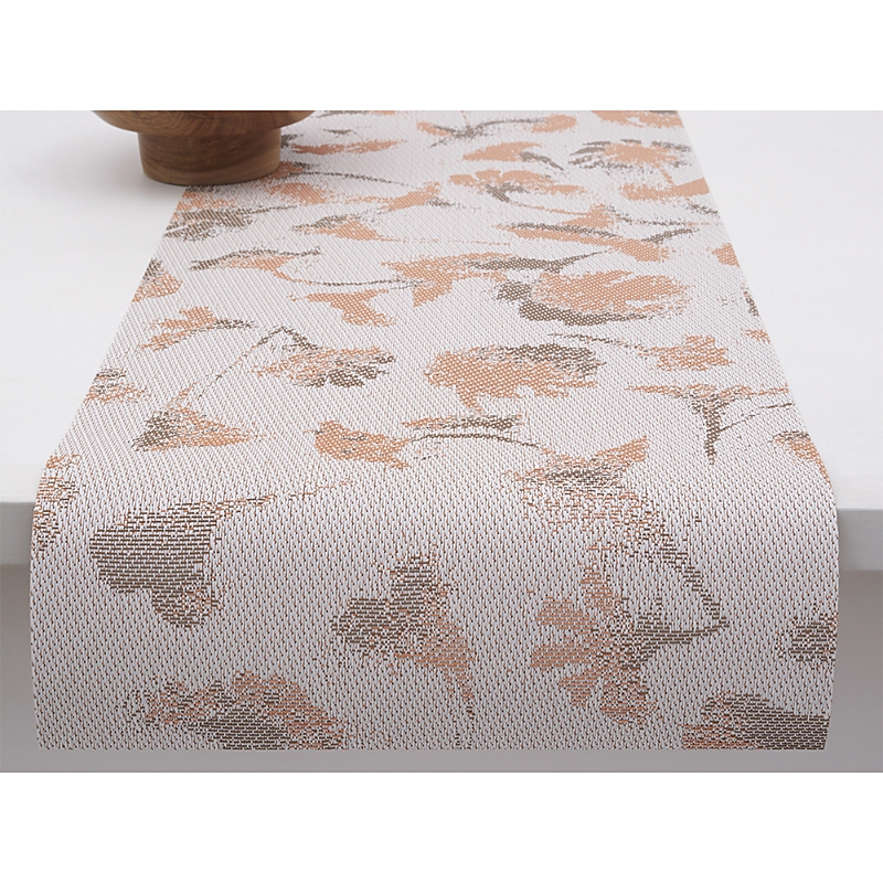 Chilewich Botanic Jacquard Table Runner, 14 X 72 In Sesame