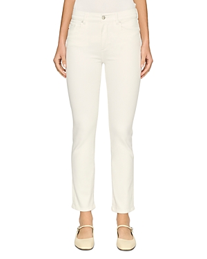 DL1961 Mara High Rise Ankle Straight Jeans in White