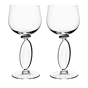 Shop Nude Glass Omnia Dripping Drops No. 3 Wine Glasses, Set Of 2 In Clear