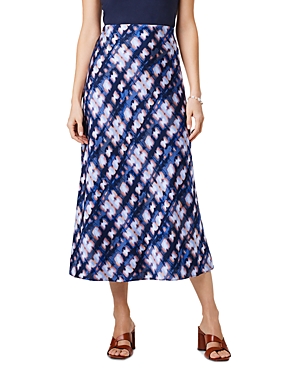 Nic+Zoe Shibori Glow Midi Slip Skirt