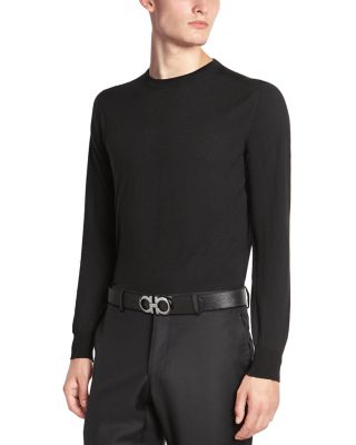 Men's Double Gancini Reversible Leather Belt