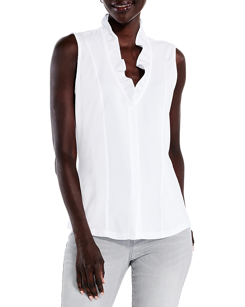 Nic+zoe Ruffled Around Sleeveless Top