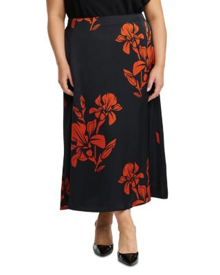 Estelle Plus - Morocco Blooms Midi Skirt