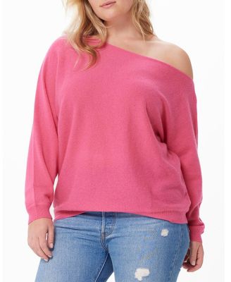  Plus Size Cashmere Off the Shoulder Sweater