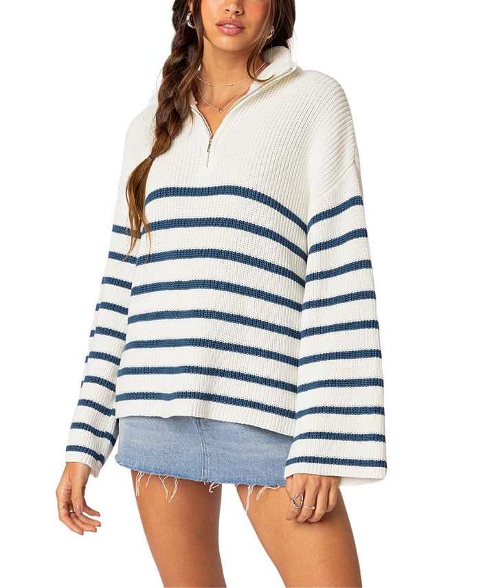 Edikted Oversized Quarter Zip Sweater | Bloomingdale's