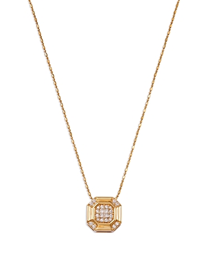 Bloomingdale's Diamond Octagon Cluster Pendant Necklace in 14K Yellow Gold, 0.50 ct. t.w.