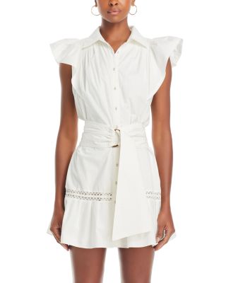 Marceline Cotton Belted Shirt Dress