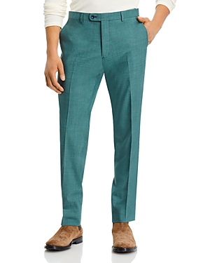 Shop John Varvatos Tic Weave Slim Fit Suit Pants In Green