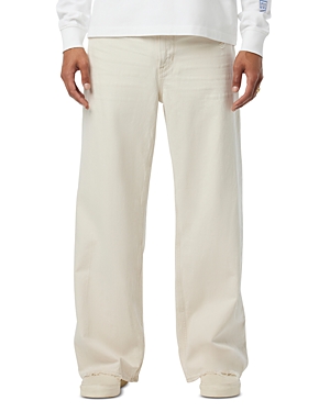 Luca Wide Leg Jeans in White Sand
