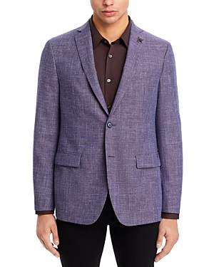 Shop John Varvatos Textured Solid Slim Fit Sport Coat In Purple
