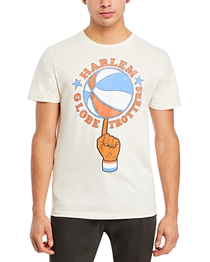 Shop Philcos Harlem Globetrotters Finger Cotton Graphic Tee In Natural