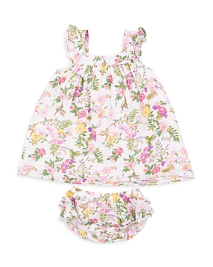 Shop Angel Dear Girls' Hummingbirds Sundress & Diaper Cover - Baby In Multi