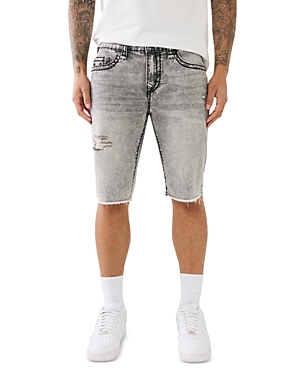 Shop True Religion Ricky Super T Denim Shorts In Elk St Grey Wash