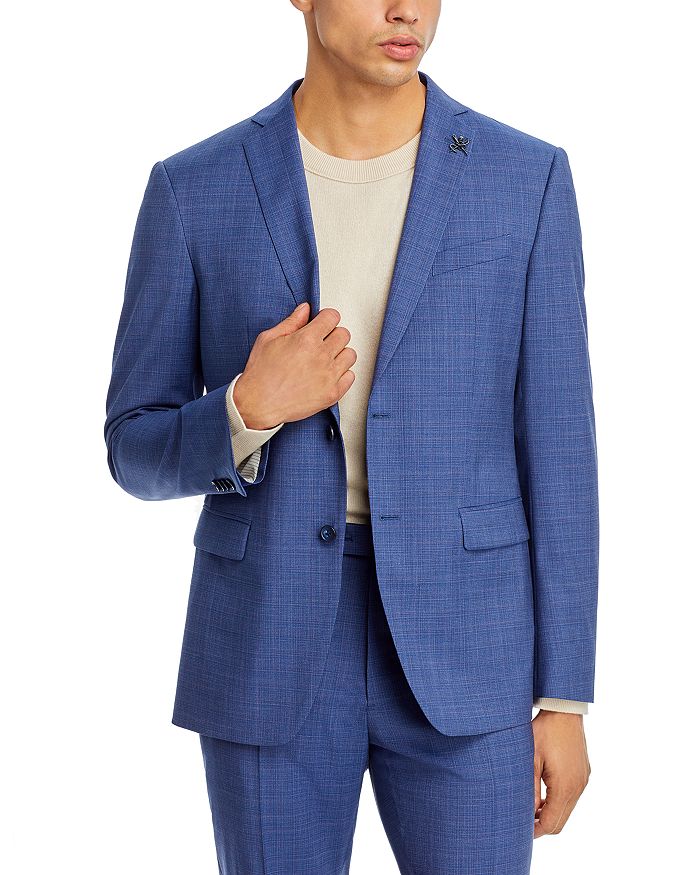 John Varvatos Star USA Melange Wool Jacket Suit in Blue