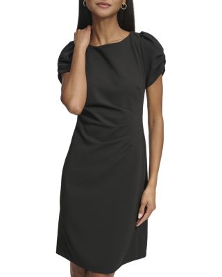 KARL LAGERFELD PARIS - Ruched Sleeve Sheath Dress