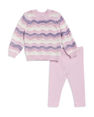 Splendid - Girls' Lace Sweater & Leggings Set - Baby