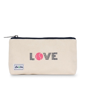 Ame & Lulu Pink Love Brush It Off Cosmetic Case Bag In Neutral