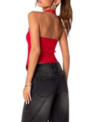 Sculpt Knitted Split Front Top