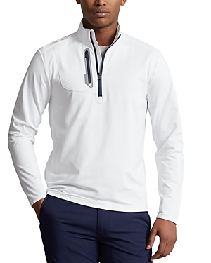 Shop Polo Ralph Lauren Rlx Ralph Lauren Golf Classic Fit Houndstooth Jersey Pullover In White