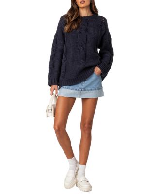 Alene Oversized Cable Knit Sweater