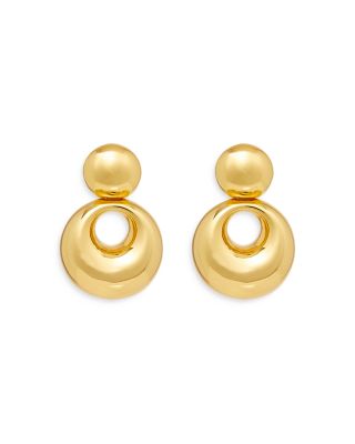 Lele Sadoughi - Medallion Drop Earrings in 14K Gold Plated