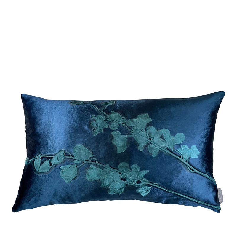 Aviva Stanoff Orchid Azure Signature Velvet Collection Pillow, 12 x 20