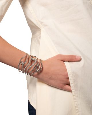 Solanales Large Twisted Cuff Bracelet