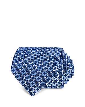 The Men's Store At Bloomingdale's Woven Link Classic Tie 100% Exclusive In Navy/blue