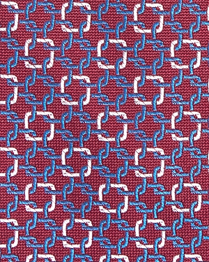 The Men's Store At Bloomingdale's Woven Link Classic Tie 100% Exclusive In Navy/burgundy
