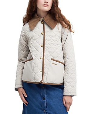 Shop Barbour Gosford Quilted Snap Front Jacket In French Oak