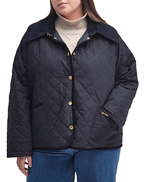 Shop Barbour Plus Gosford Quilted Jacket In Navy